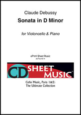 Sonata in D Minor Cello and Piano EPRINT cover